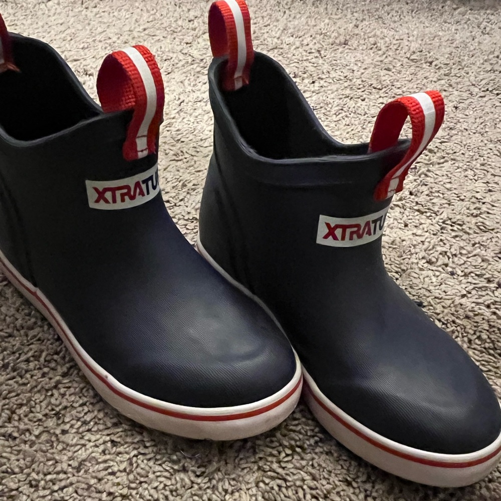 XTRATUF Kids Navy Rain Boots